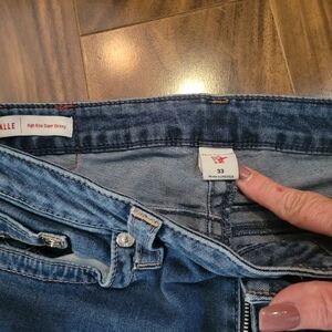 True Religion Halle straight leg jeans 33